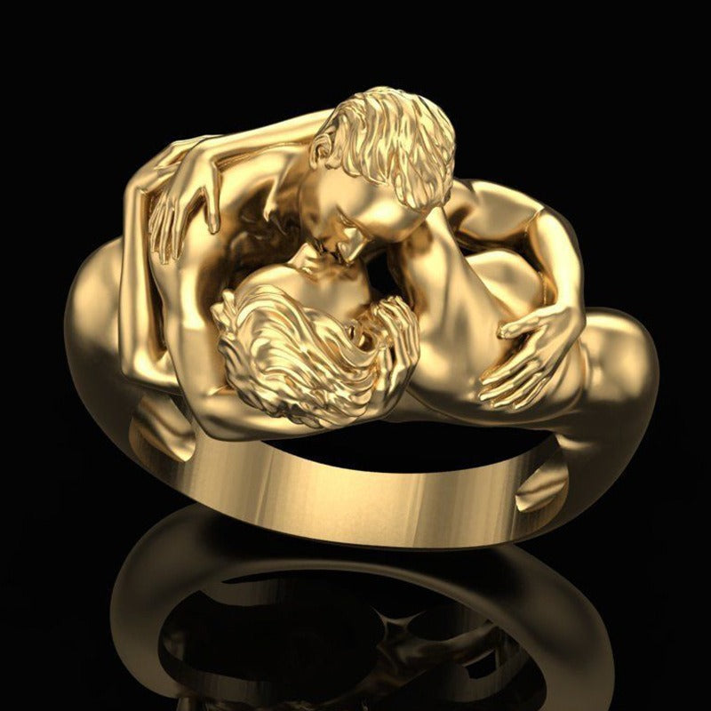 Wholesale Gold Male Female Love Art Rings